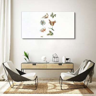 Floral inspirations in delicate colors Canvas print