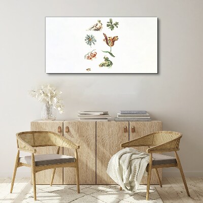 Floral inspirations in delicate colors Canvas print