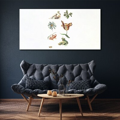 Floral inspirations in delicate colors Canvas print