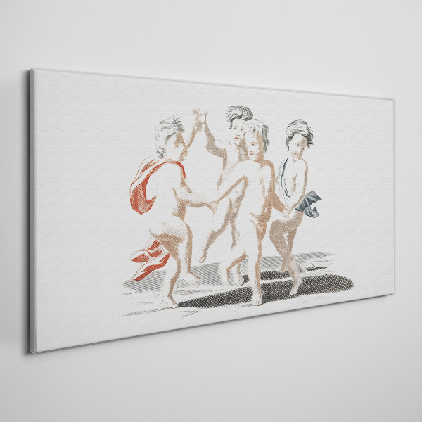 Dancing children Canvas print