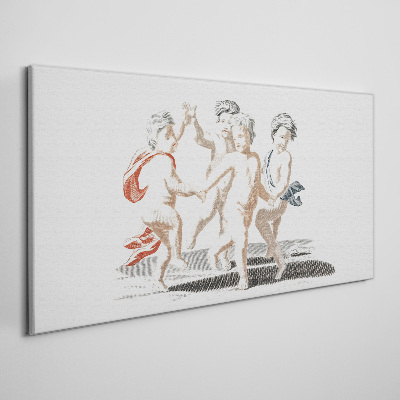 Dancing children Canvas print