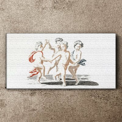 Dancing children Canvas print