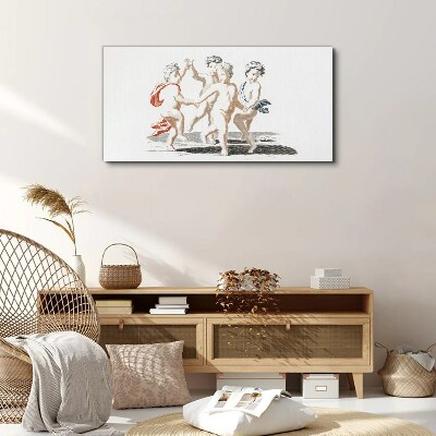 Dancing children Canvas print