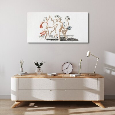 Dancing children Canvas print
