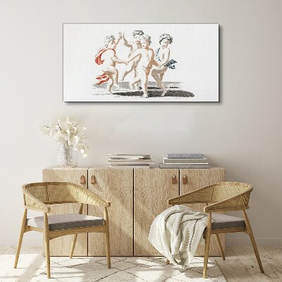 Dancing children Canvas print