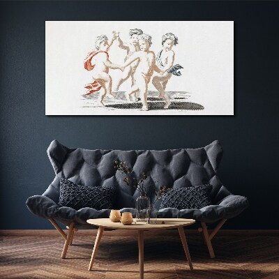 Dancing children Canvas print