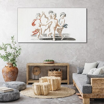 Dancing children Canvas print