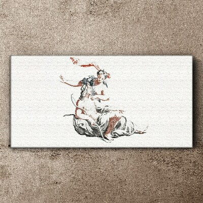 Mythological meeting Canvas print