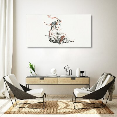 Mythological meeting Canvas print