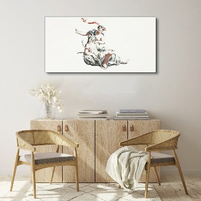 Mythological meeting Canvas print