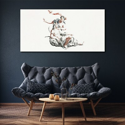Mythological meeting Canvas print
