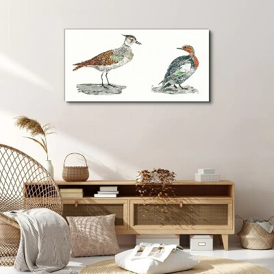 Birds in the colors of nature Canvas print