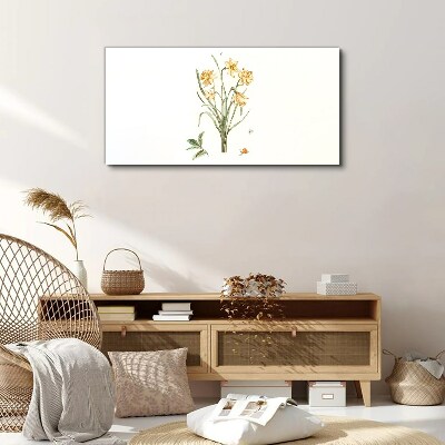 Daffodil flowers with a nature motif Canvas print