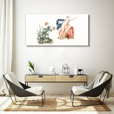 Sensuality of Nature and Art Canvas print
