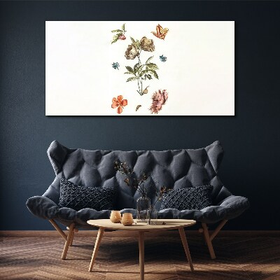 Floral motifs in pastel shades Canvas print