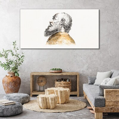 Portrait of a man with a beard Canvas print