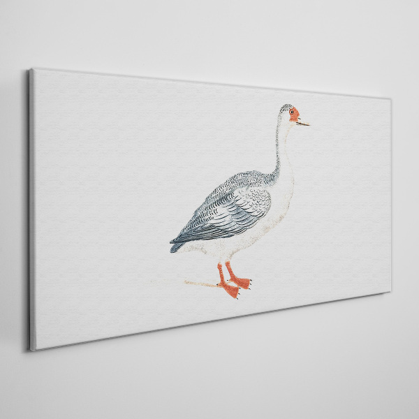 Goose in delicate shades Canvas print