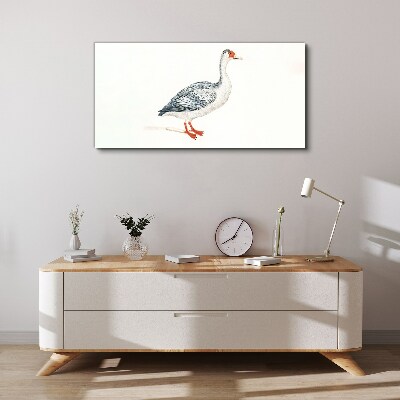 Goose in delicate shades Canvas print