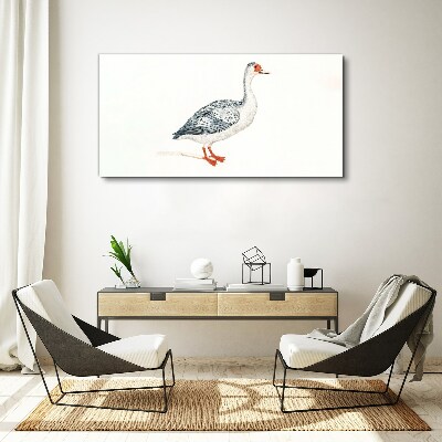Goose in delicate shades Canvas print