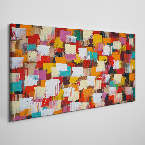 Colorful mosaic abstract pattern Canvas Wall art