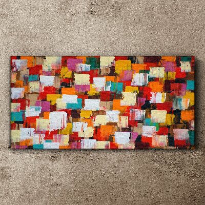Colorful mosaic abstract pattern Canvas Wall art