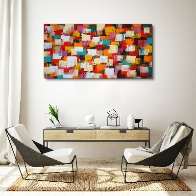 Colorful mosaic abstract pattern Canvas Wall art