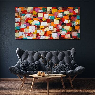 Colorful mosaic abstract pattern Canvas Wall art