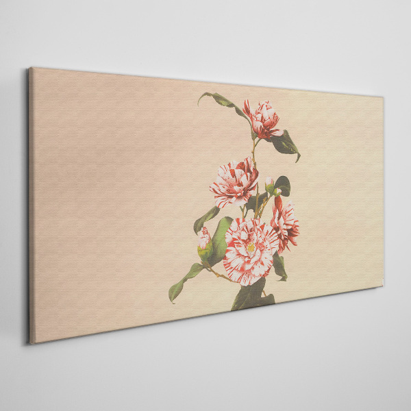 Floral motif in delicate shades Canvas print