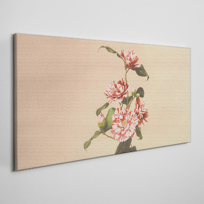 Floral motif in delicate shades Canvas print