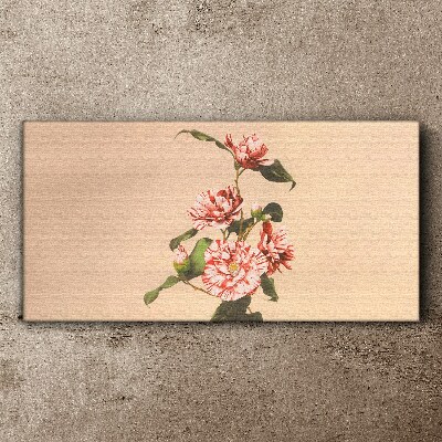 Floral motif in delicate shades Canvas print