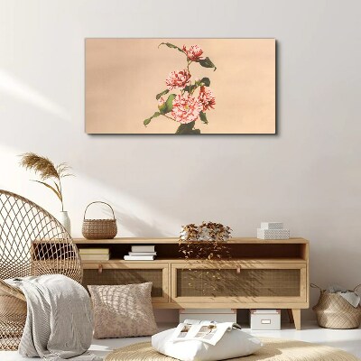Floral motif in delicate shades Canvas print