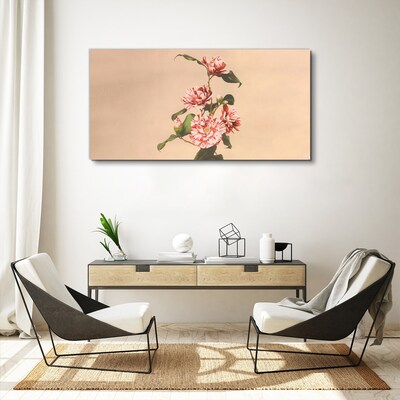 Floral motif in delicate shades Canvas print
