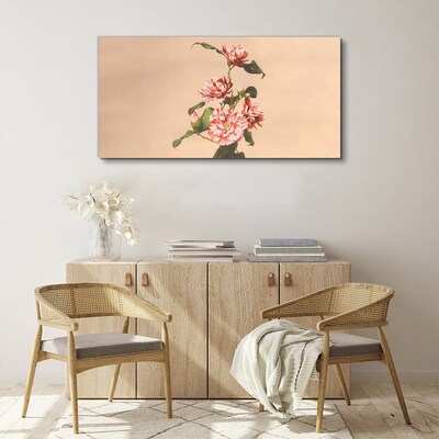 Floral motif in delicate shades Canvas print