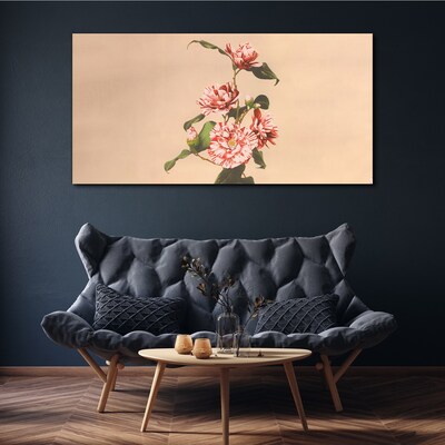 Floral motif in delicate shades Canvas print