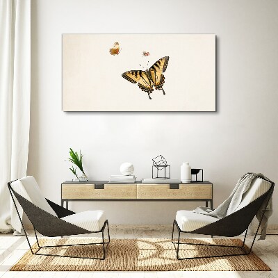 Modern bug insect butterfly Canvas print