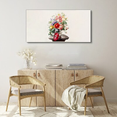 Floral arrangement in a vase Canvas print