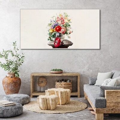 Floral arrangement in a vase Canvas print