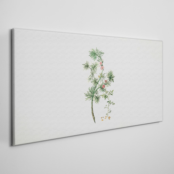 Delicate vegetation in pastel colors Canvas print