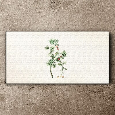 Delicate vegetation in pastel colors Canvas print