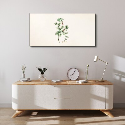 Delicate vegetation in pastel colors Canvas print