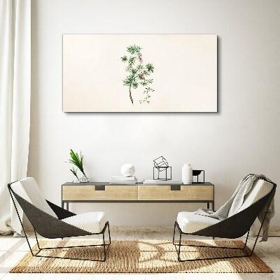 Delicate vegetation in pastel colors Canvas print