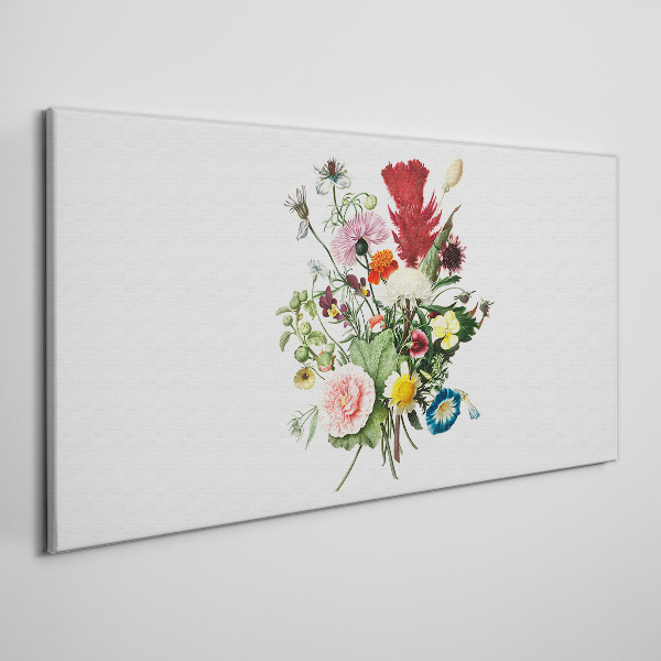 Floral arrangement in pastel colors Canvas print
