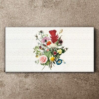 Floral arrangement in pastel colors Canvas print