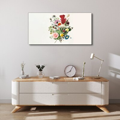 Floral arrangement in pastel colors Canvas print