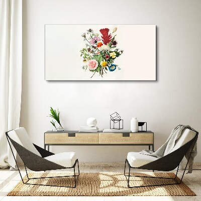 Floral arrangement in pastel colors Canvas print
