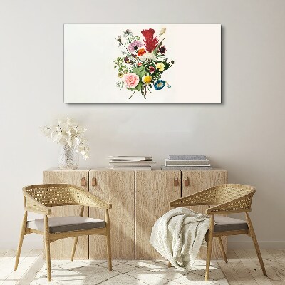 Floral arrangement in pastel colors Canvas print
