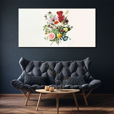 Floral arrangement in pastel colors Canvas print