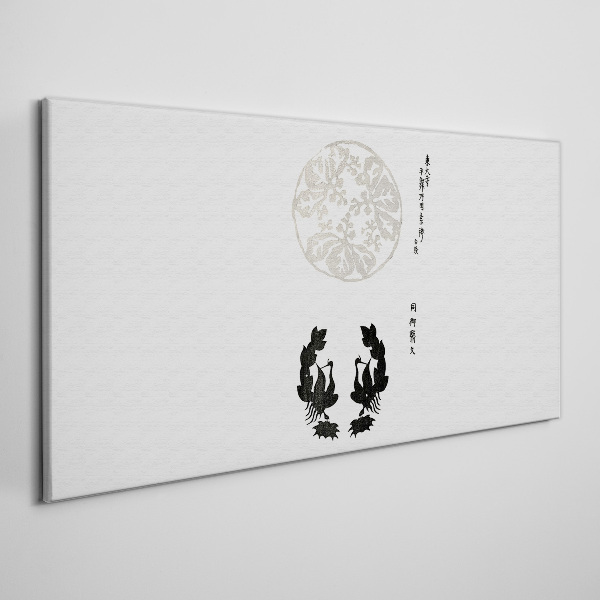 Balance of nature in monochrome Canvas print