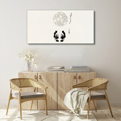 Balance of nature in monochrome Canvas print