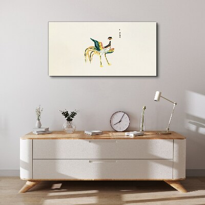 Animals bird rooster Canvas print
